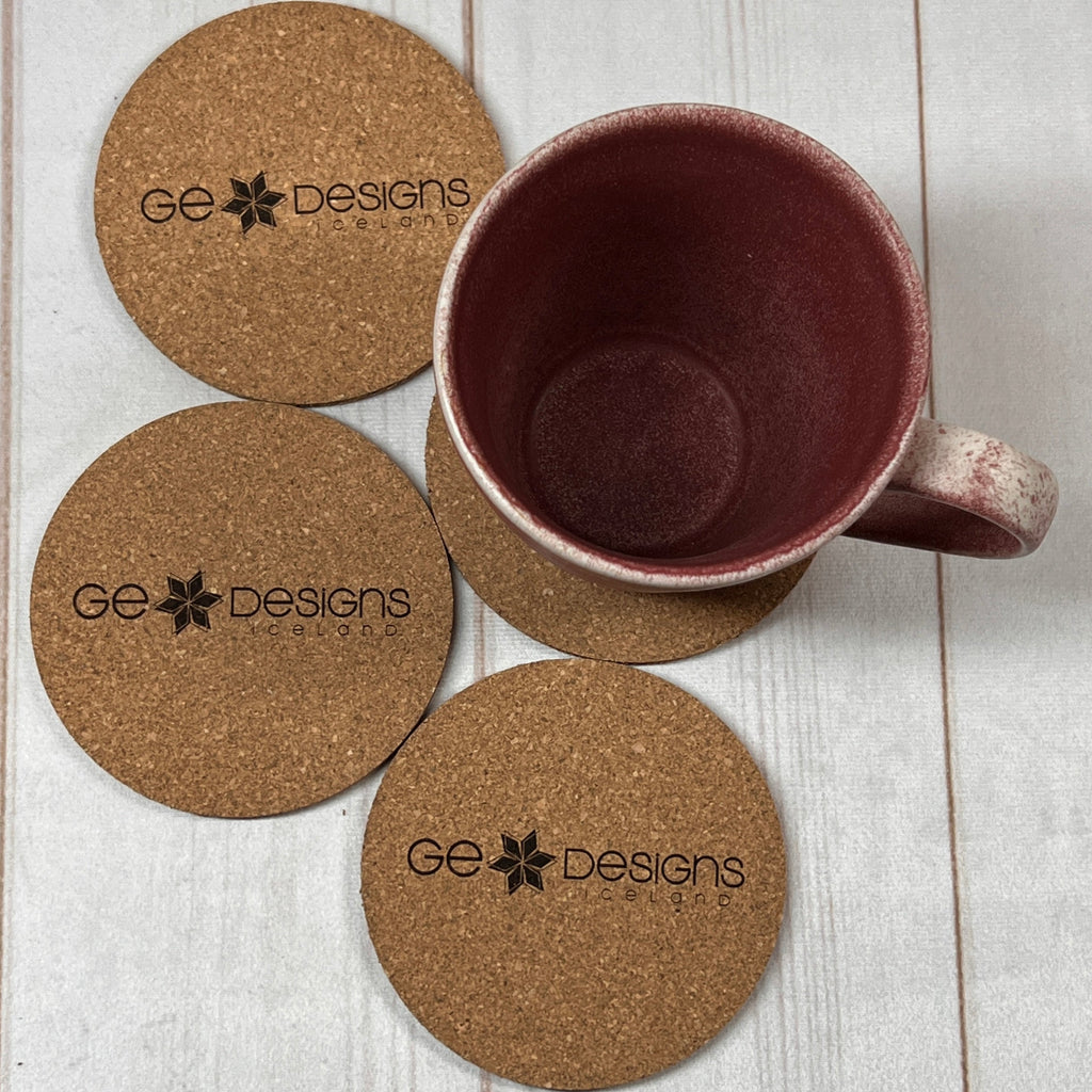 4 GE Designs Cork Coasters-2023 Advent  GE Designs   