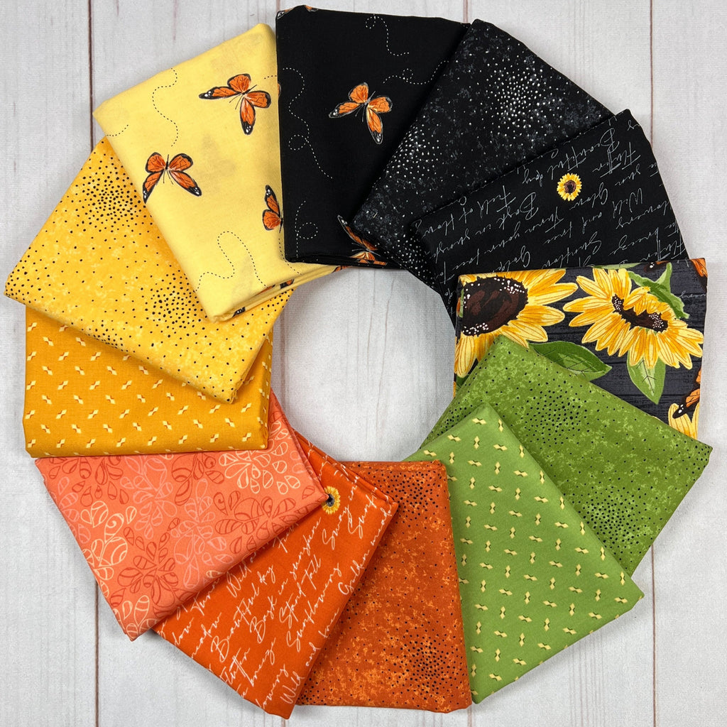 Sunflower Meadow Stash Builder Bundle Fabrics Andover   