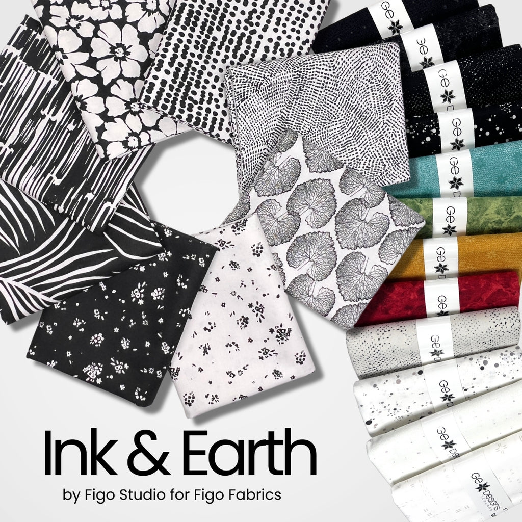 Ink and Earth Half Yard Bundle Fabrics Figo