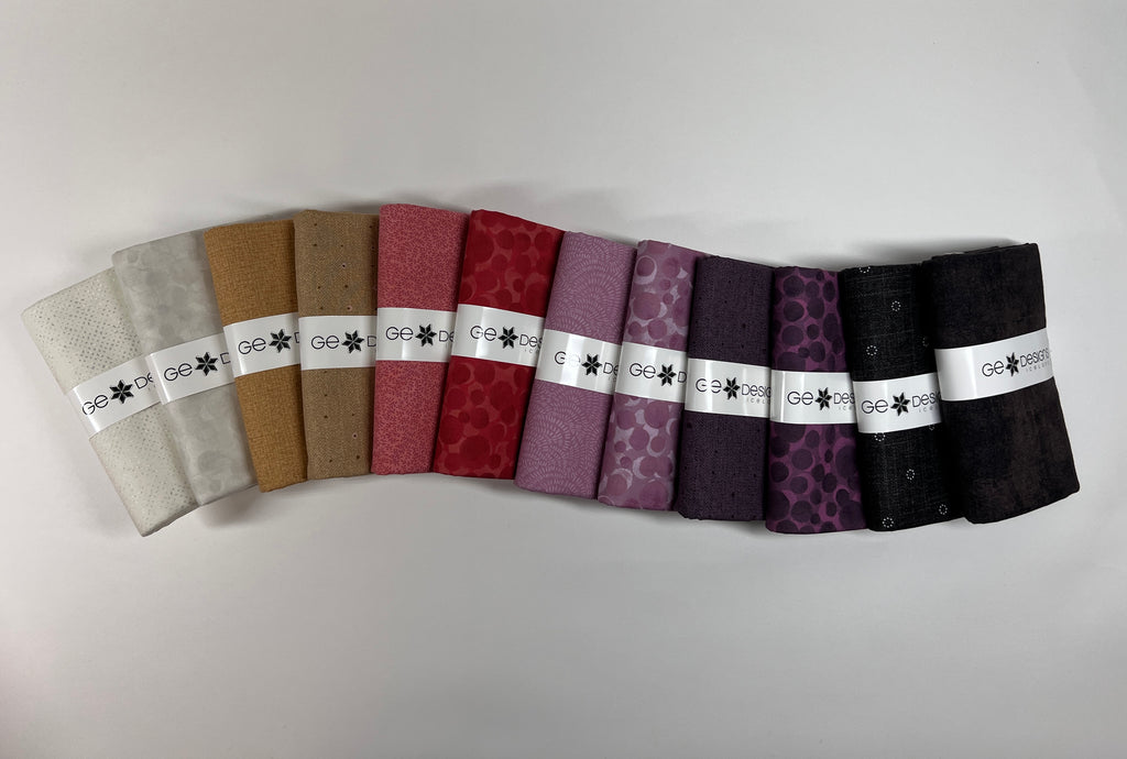 Jardin D'Automne Half Yard Bundle Fabrics Lewis & Irene