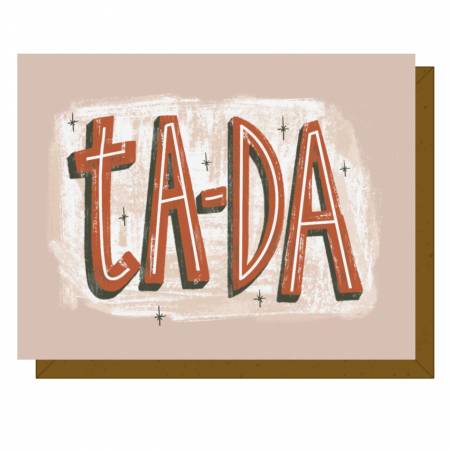 Greeting Card "Ta-Da" Apparel & Accessories Checker   