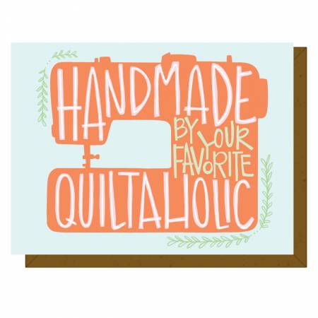 Greeting Card "Quiltaholic" Apparel & Accessories Checker   