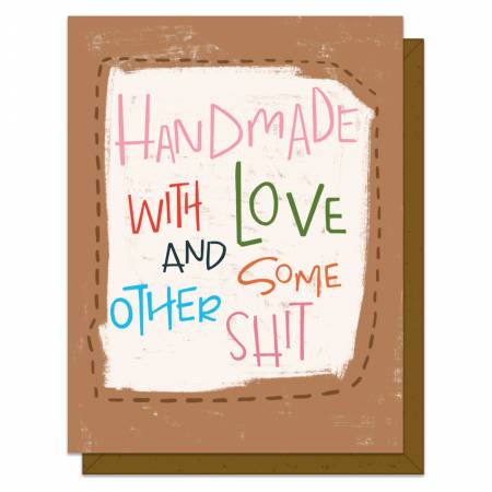 Greeting Card "Handmade with love..." Apparel & Accessories Checker   