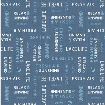 Lake Retreat Denim Word Toss 3057 59036 414 Fabrics Wilmington