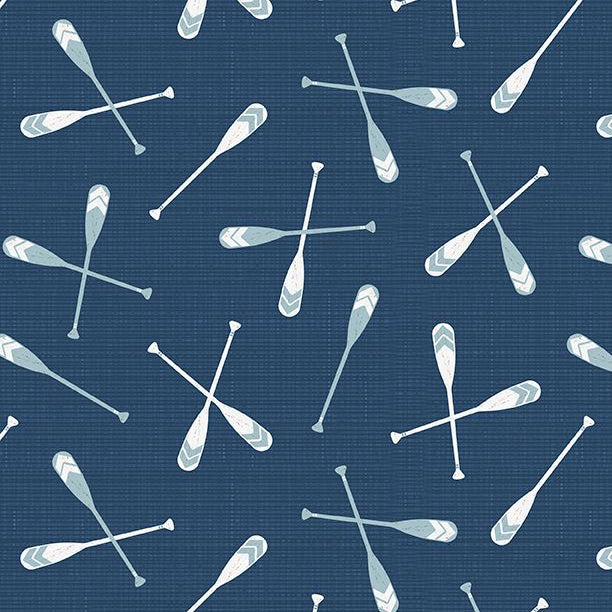 Lake Retreat Navy Oar Toss 3057 59035 414 Fabrics Wilmington