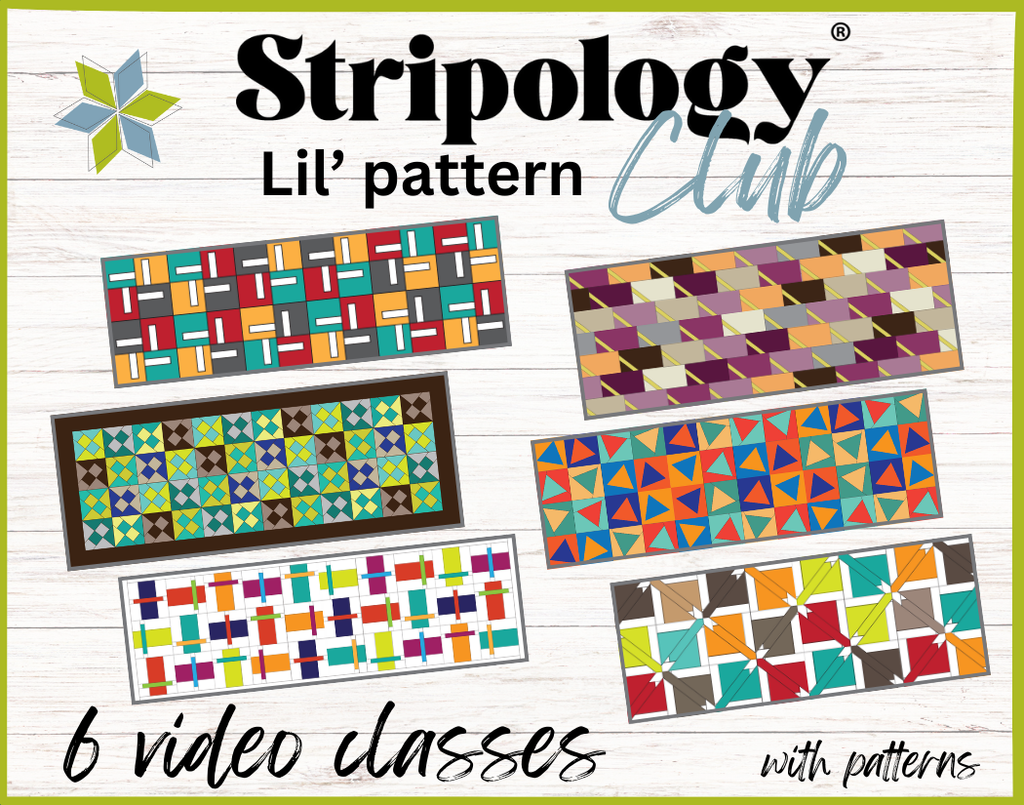 Stripology Lil' Pattern Club - 6 patterns and video classes Pattern GE Designs