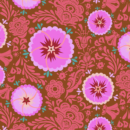 Love Always Fortune Toffee PWAH087 Fabrics Free Spirit