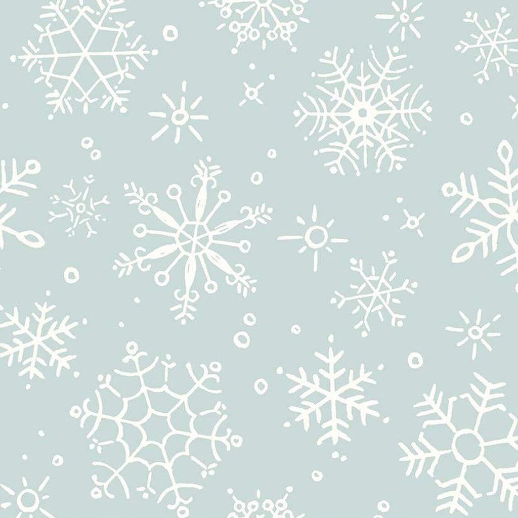 Riley Blake Magical Winterland Snowflake Blue 108" Wide Backing Fabric - WB14949B - 3 YARD Fabrics Riley Blake