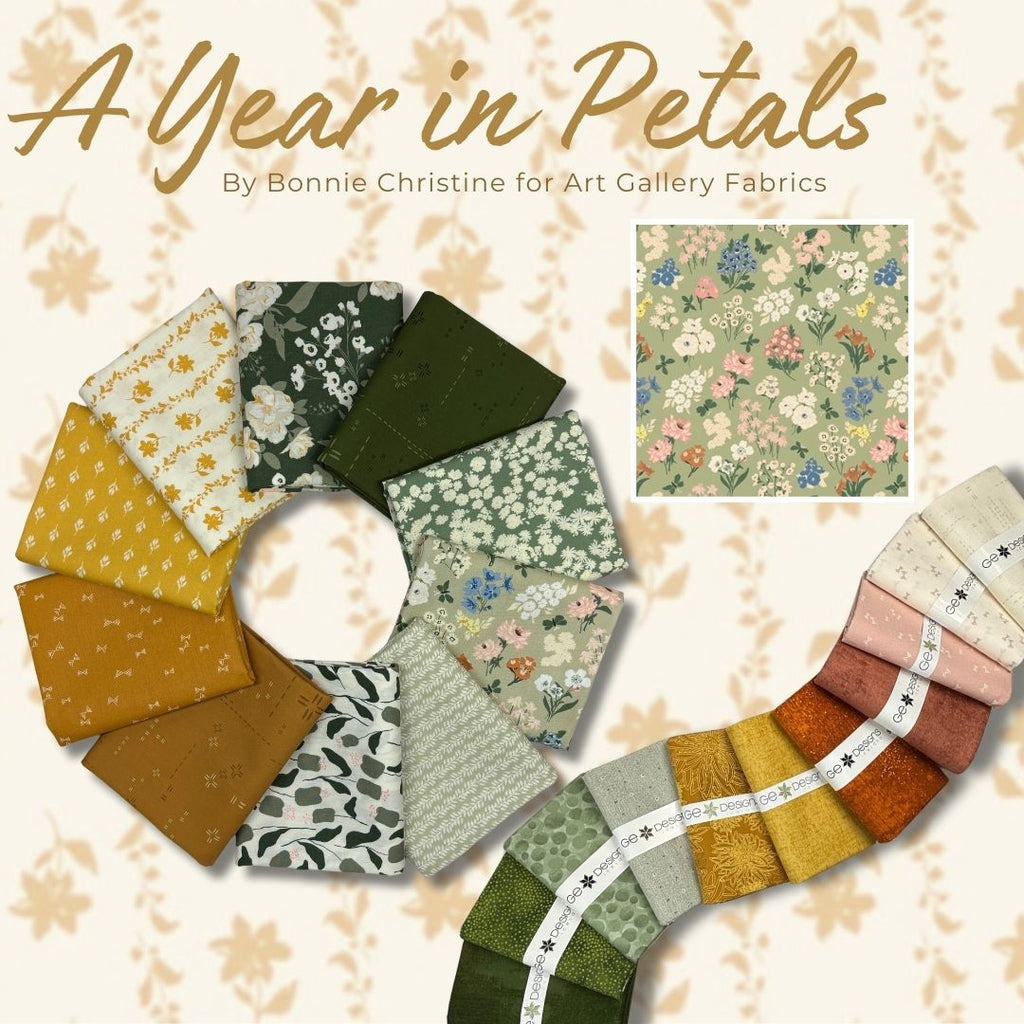 A Year in Petals Half Yard Bundle Fabrics Art gallery