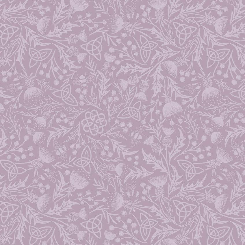 Lewis & Irene Mono Thistle Light Lavender 108" Wide Backing Fabric - W17 - 3 YARD Fabrics Lewis & Irene