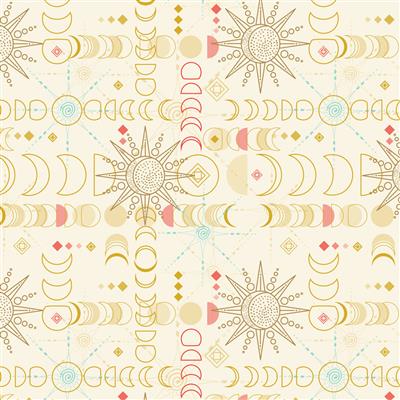 Mystical Sunshine Equinox Cream Y3902-57 Fabrics Clothworks