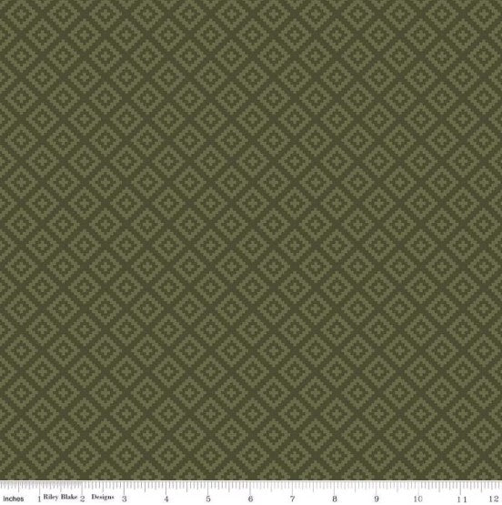 National Parks Diamonds Chive C15099-Chive Fabrics Riley Blake