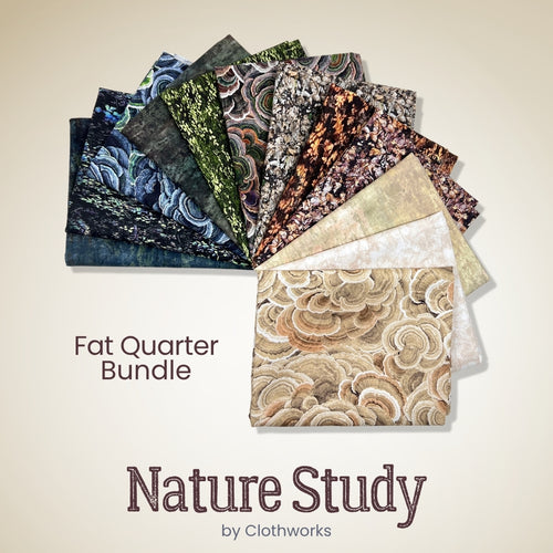 Nature Study Fat Quarter Bundle, quilting fabric by Clothworks