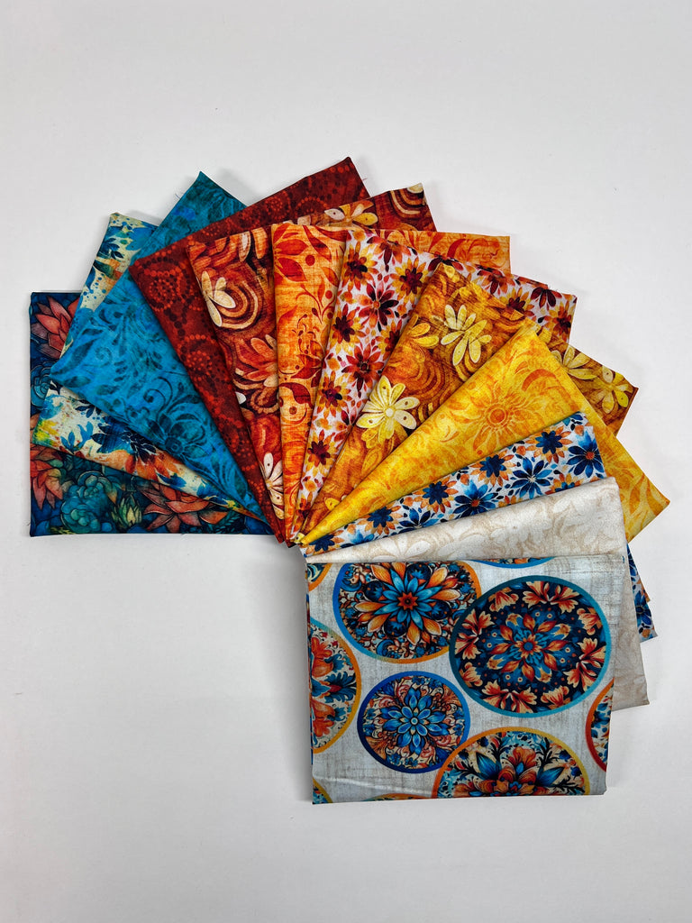 Oasis Fat Quarter Bundle Fabrics QT Fabrics