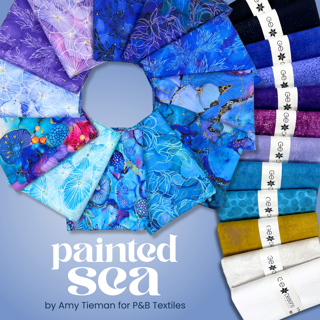 Painted Sea Half Yard Bundle Fabrics P&B Textiles