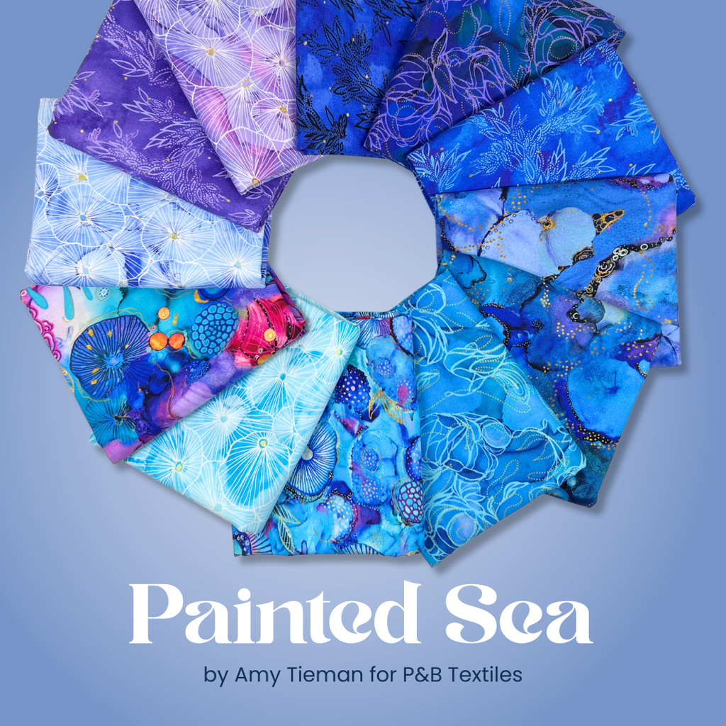 Painted Sea Half Yard Bundle Fabrics P&B Textiles