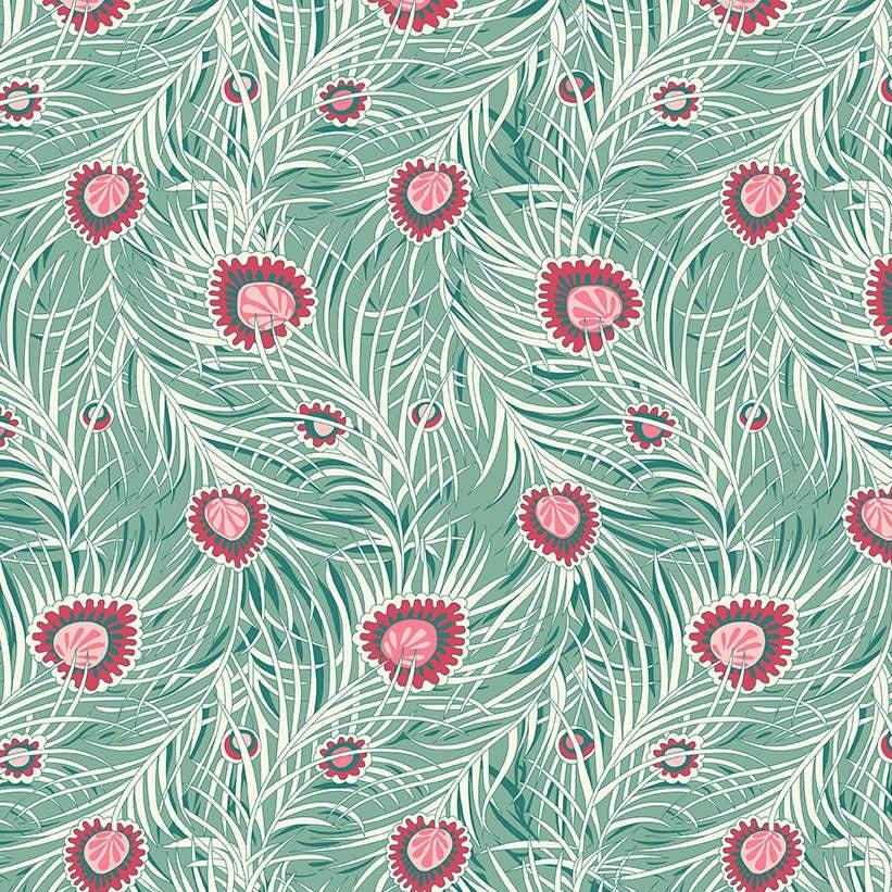 Liberty Fabrics Peacock Dance - 108" Wide Backing Fabric - 3 YARD Fabrics Liberty