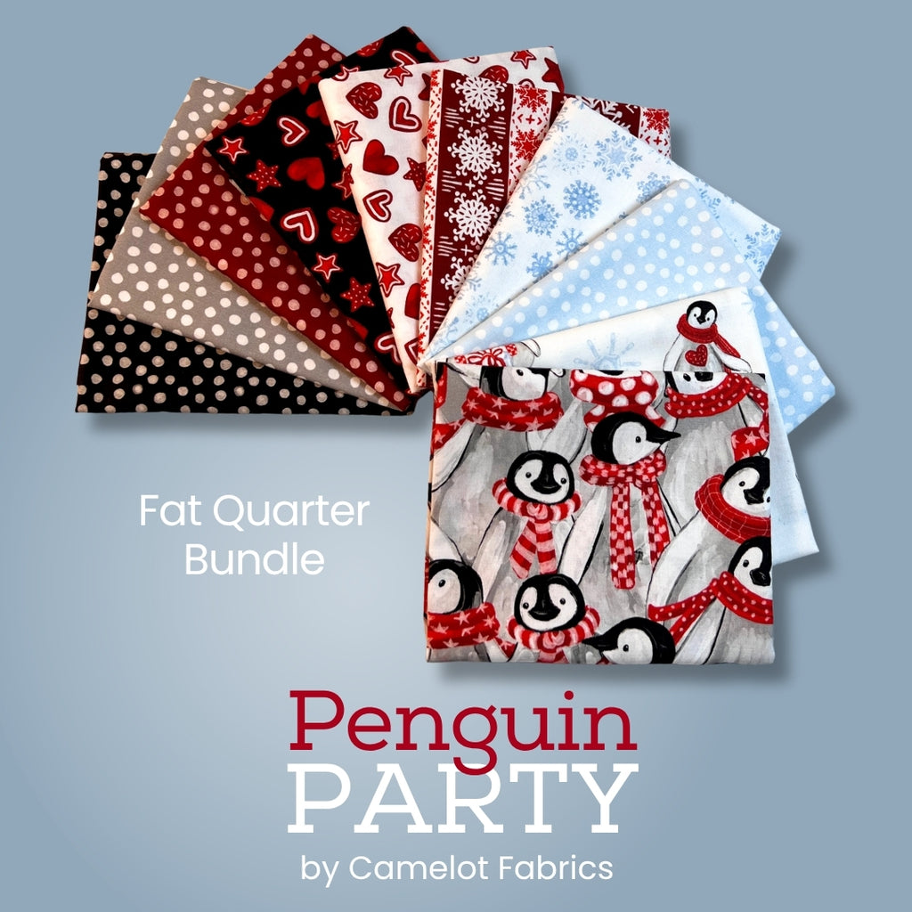 Penguin Party Fat Quarter Bundle Fabrics Camelot