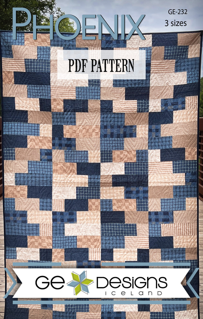 Phoenix - PDF Fat Quarter Pattern 1 232 Pattern GE Designs   