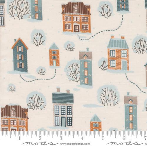 Purrfect Christmas Houses Pearl 39044-11 Fabrics Moda Fabrics