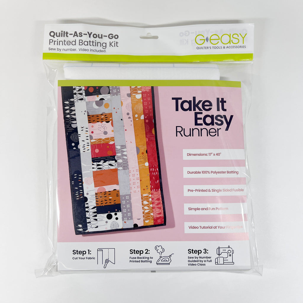 Quilt-As-You-Go Batting Kit - Take It Easy Runner Pattern GE Designs