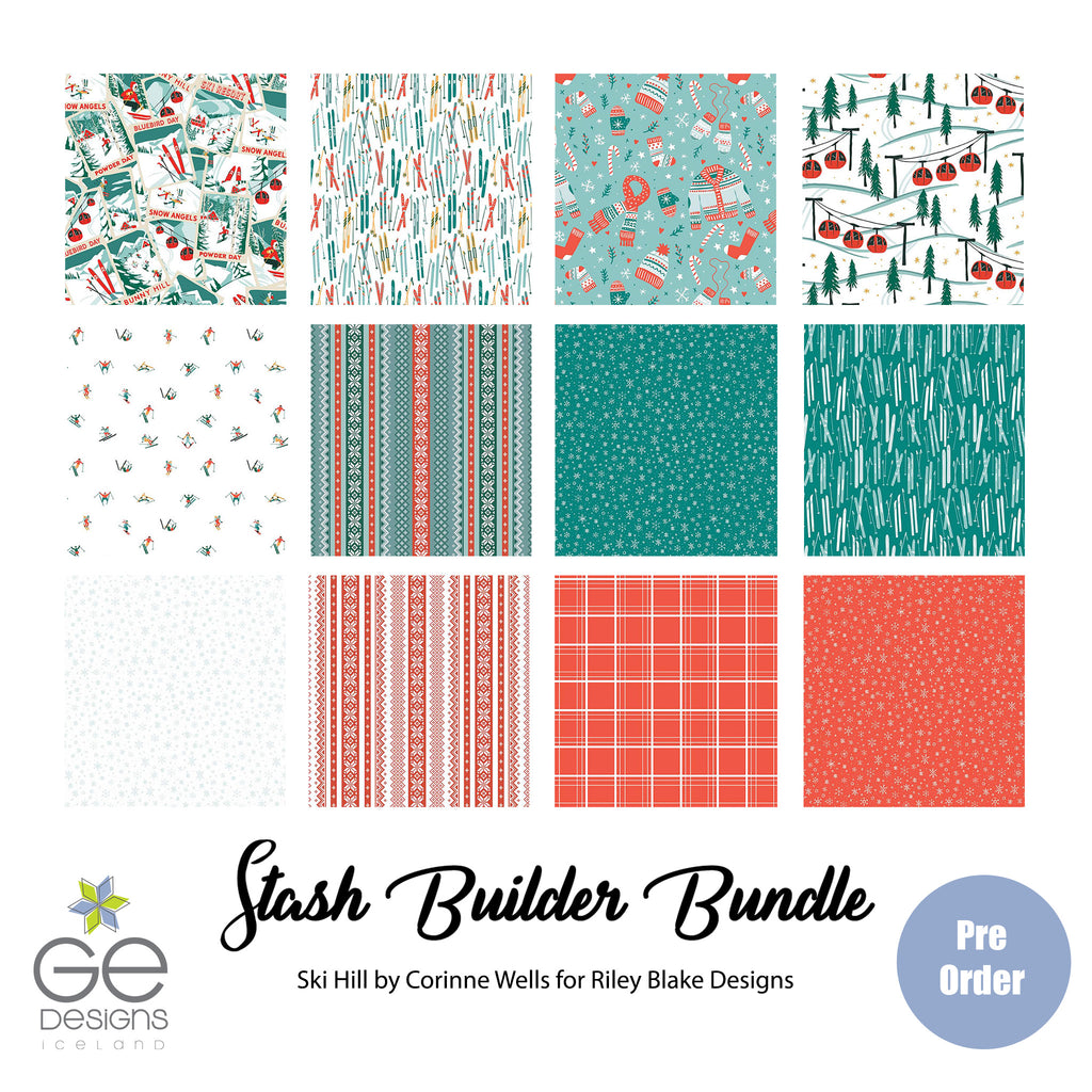 Ski Hill Half Yard Bundle Fabrics Riley Blake   