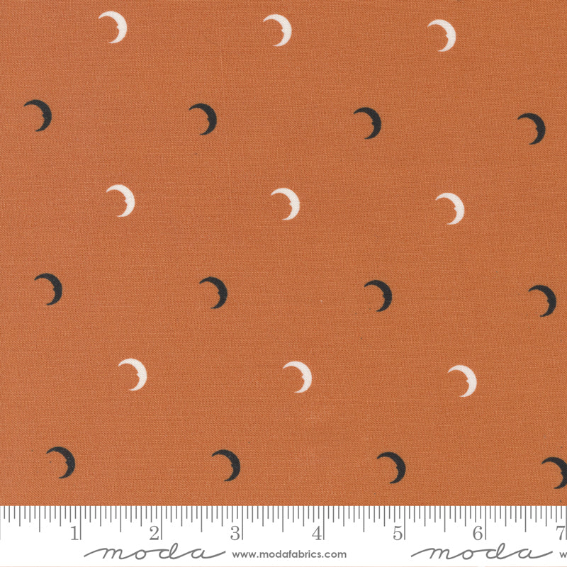 Spellbound Mini Moons Pumpkin 43147-13 Fabrics Moda Fabrics