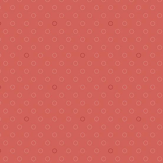 Spots and Dots Coral A8515R3 W32 Fabrics Andover