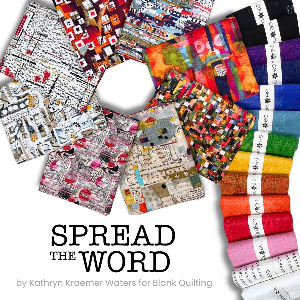 Spread the Word Half Yard Bundle Fabrics Blank