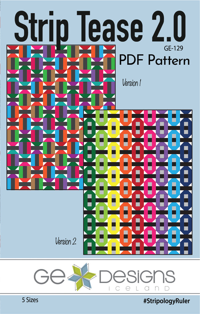 Strip Tease 2.0 Pattern PDF 129 Pattern GE Designs