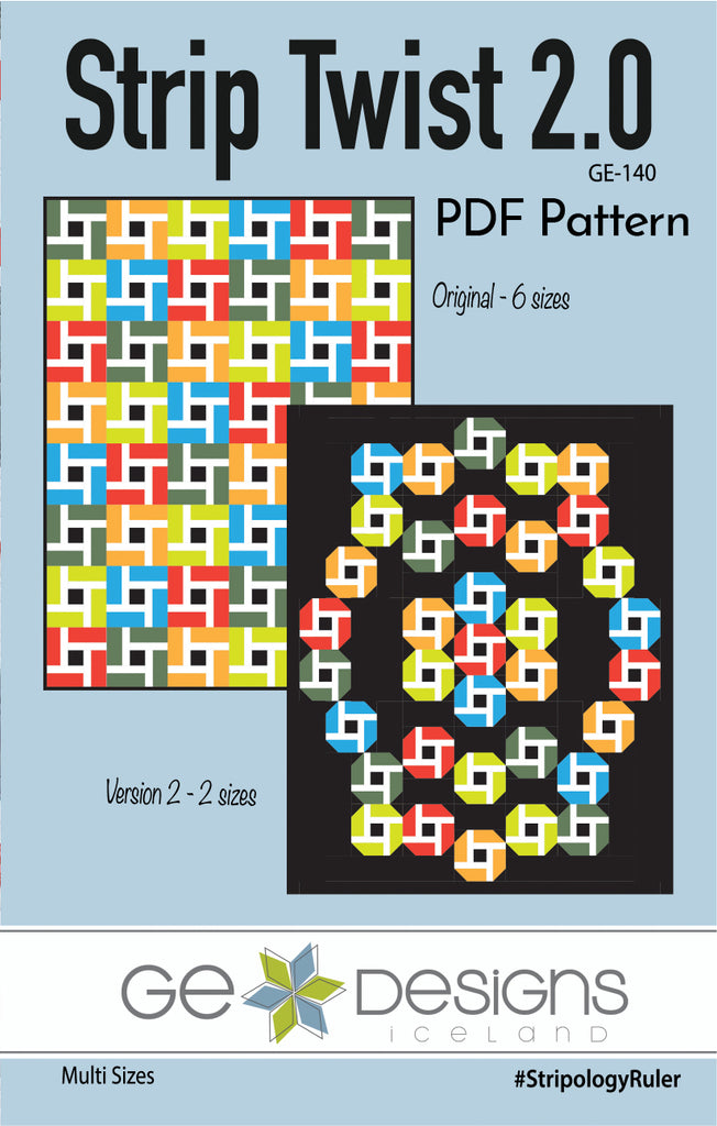 Strip Twist 2.0 Pattern PDF 140 Pattern GE Designs