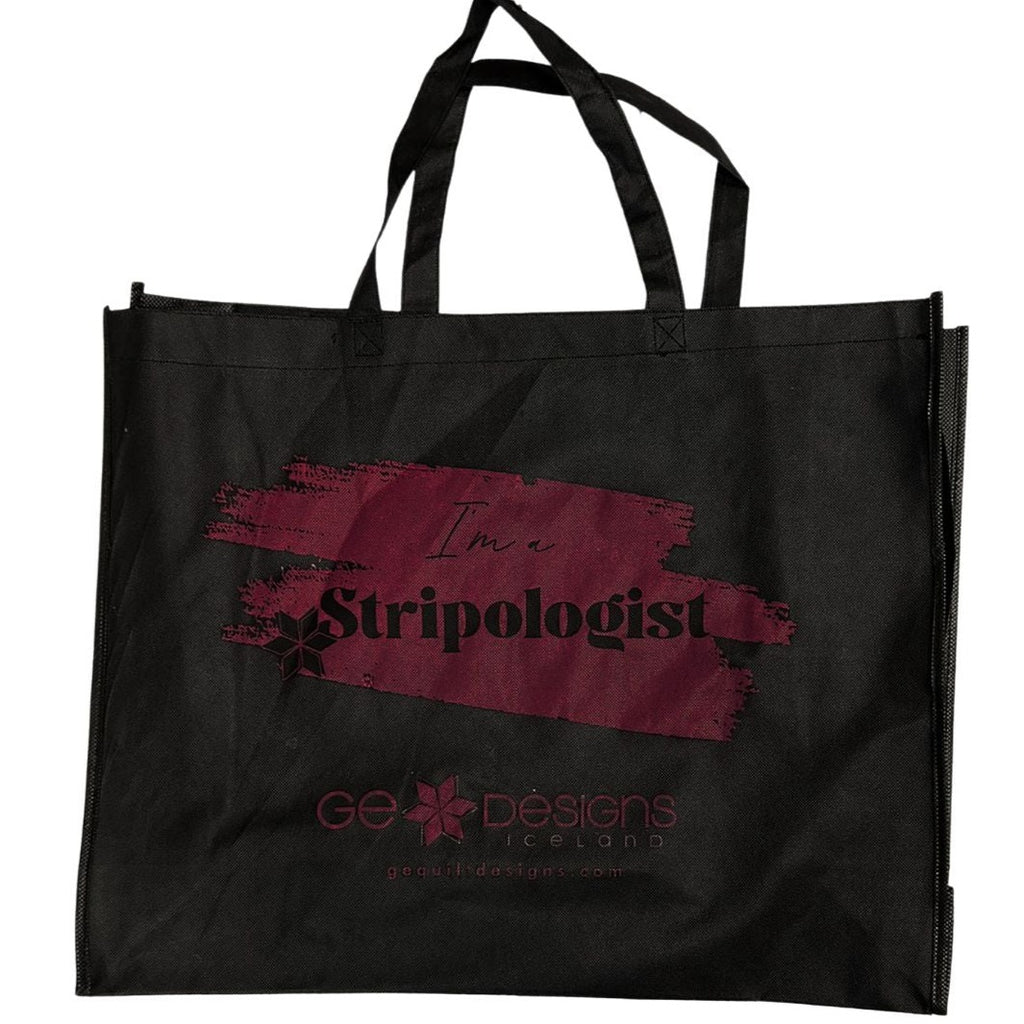 Stripologist Tote Bag Black Storage & Bags GE Designs   