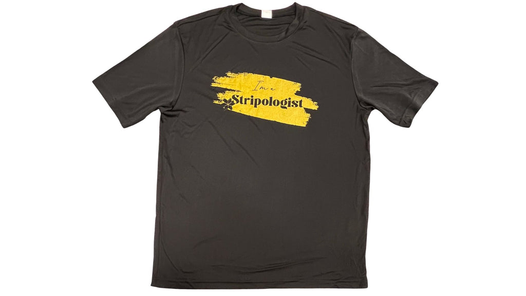 Unisex Stripologist Gold on Black T-Shirt Apparel & Accessories GE Designs   