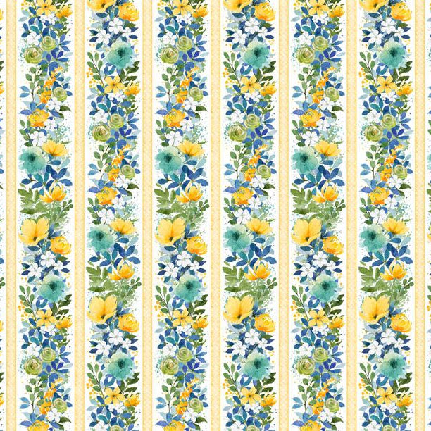 Sunlit Serenade Stripe Multi 40769-145 Fabrics Wilmington