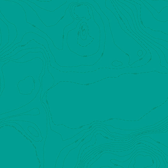Alison Glass Sunprint 2023 Topography Lagoon A556T Fabrics Andover