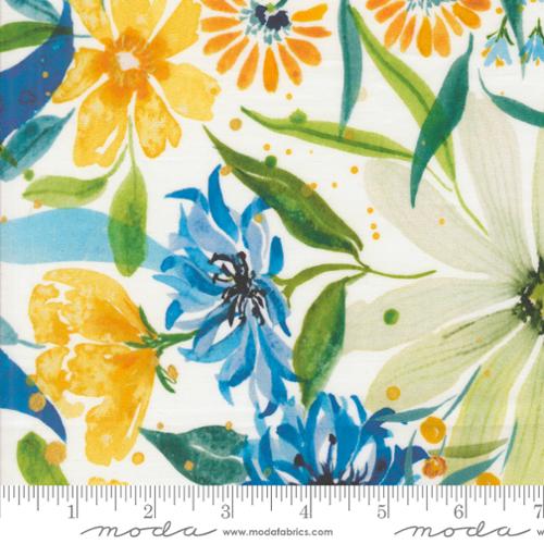 Moda Fabrics Sunshine Blue Skies Floral Cloud 108" Wide Backing Fabric - 108020-11 - 3 YARD Fabrics Moda Fabrics