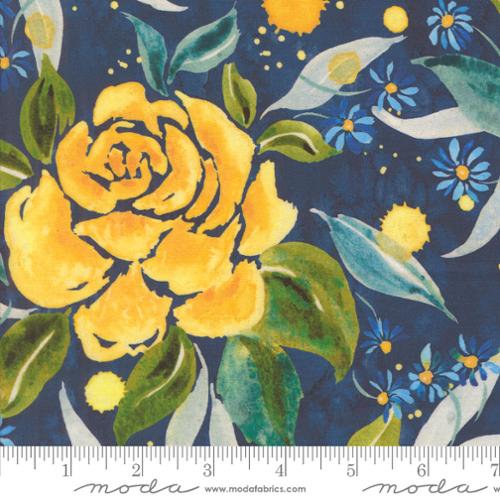 Moda Fabrics Sunshine Blue Skies Floral Lake - 108" Wide Backing Fabric - 108021-12 - 3 YARD Fabrics Moda Fabrics