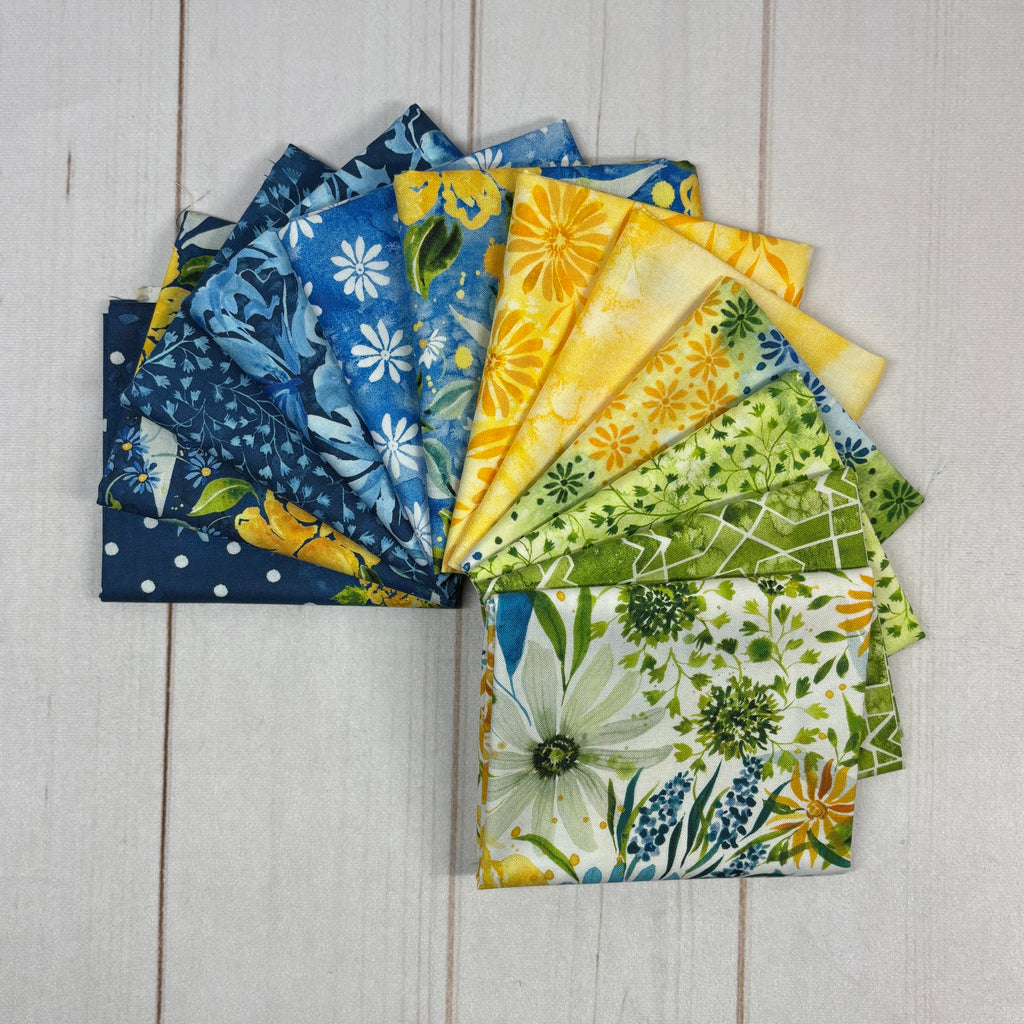 Sunshine and Blue Skies Fat Quarter Bundle Fabrics Moda Fabrics