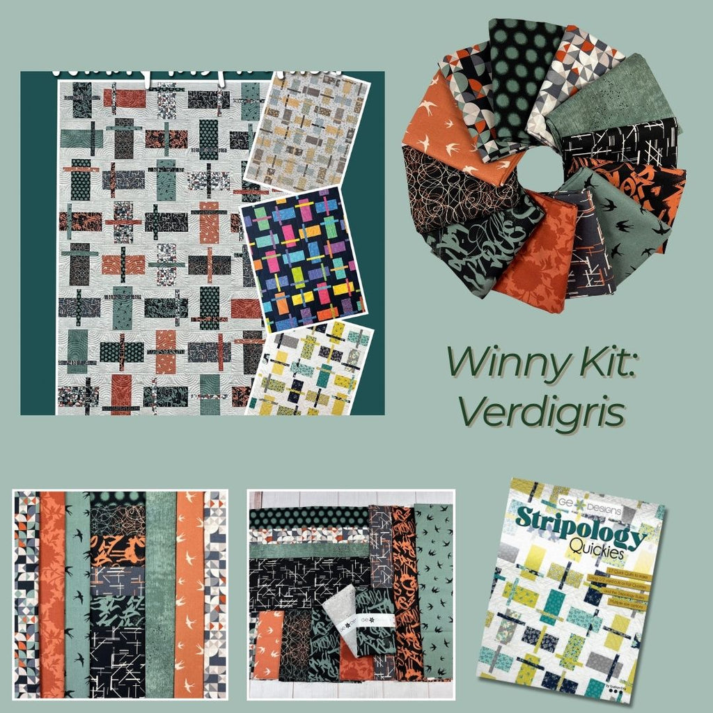 Winny- Verdigris Kit Fabrics Andover   