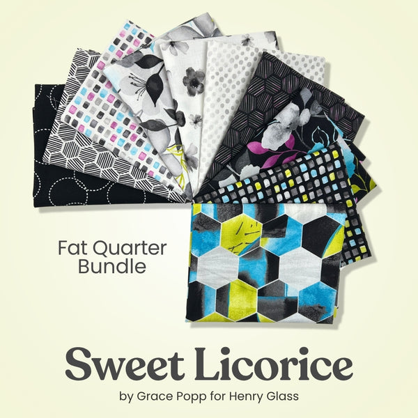 Sweet Licorice Fat Quarter Bundle, quilting fabric by Studio E Fabrics