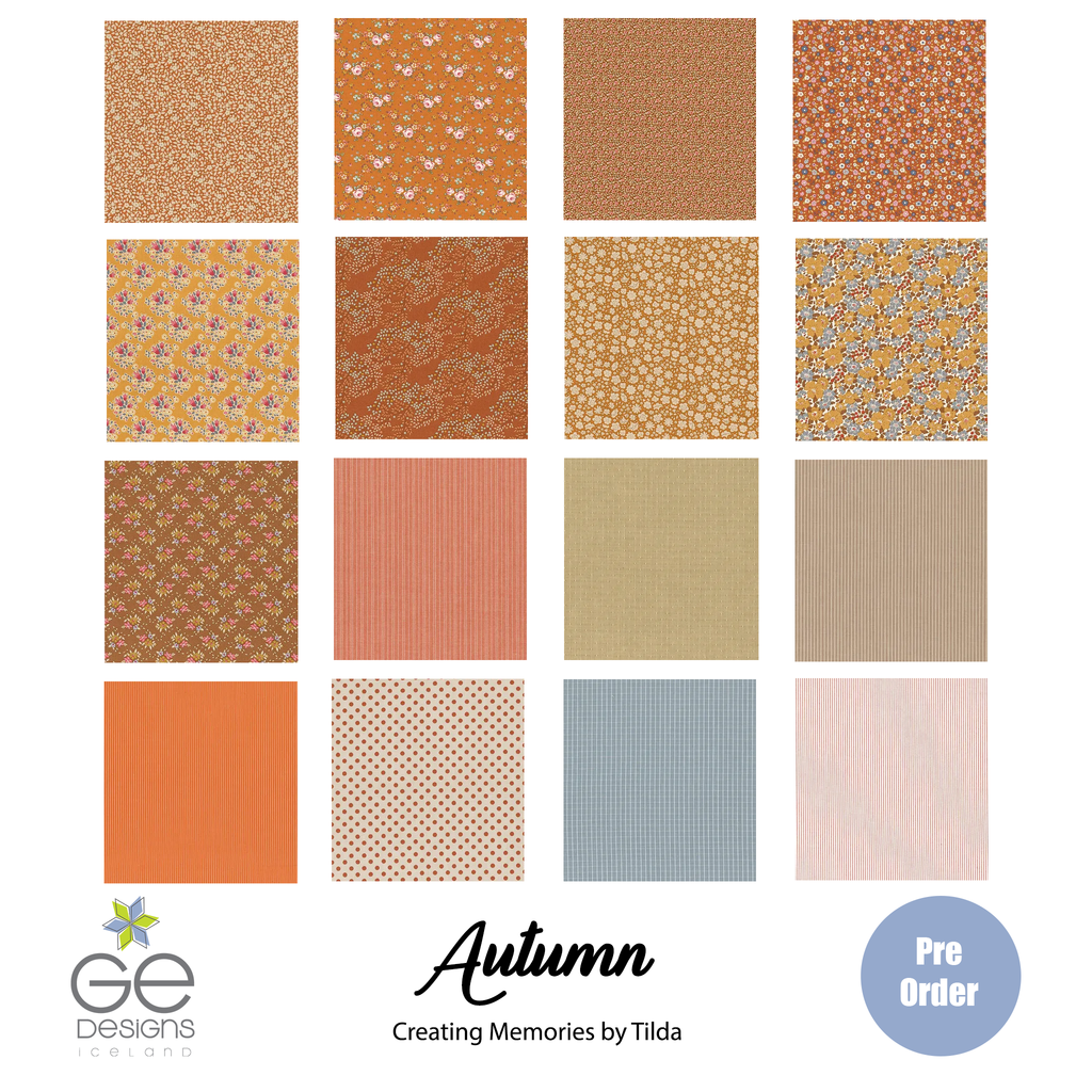 Tilda Creating Memories Autumn - Fat Quarter bundle Fabrics Tilda