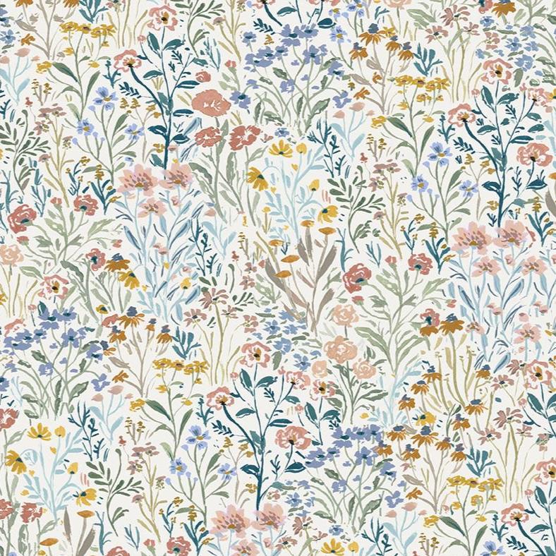 Dear Stella Willow Blooming Multi 108" Wide Backing Fabric - DCJ3006 - 1 YARD Fabrics Dear Stella