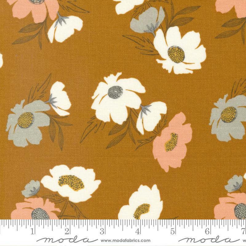 Woodland Wildflowers Bold Bloom Caramel 45582-22 Fabrics Moda Fabrics   