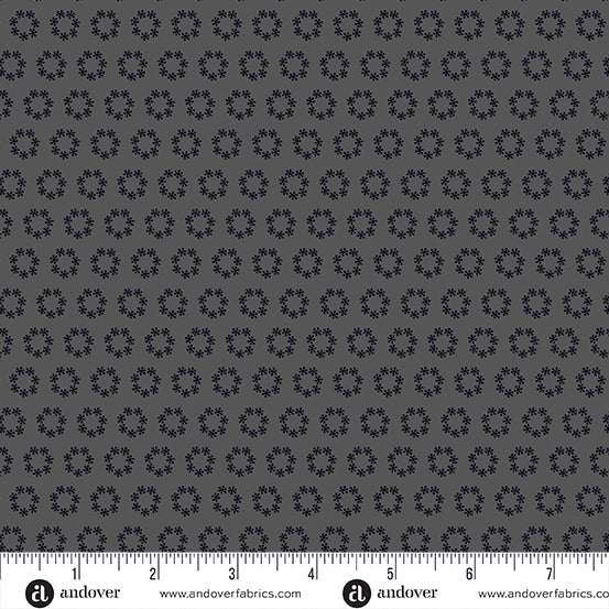 Century Grays Wreath Gray CS-927-C W9 Fabrics Andover Fabrics