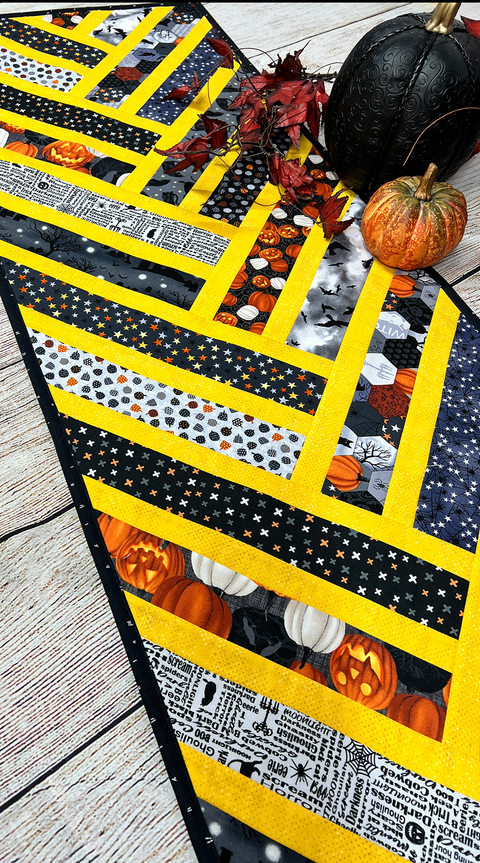 Log Jam table runner, one of the three projects in the sampler