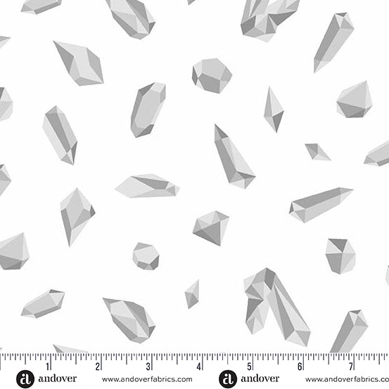 Still Crystals White - A1350-L W162 Fabrics Andover Fabrics