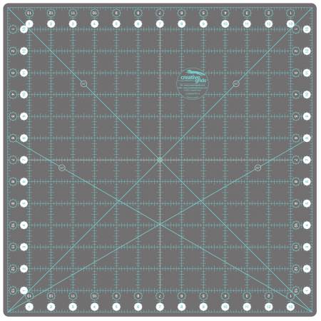 Creative Grids Self-Healing Rotating Rotary Cutting Mat 14in x 14in CGRMATR14 Rulers Checker   