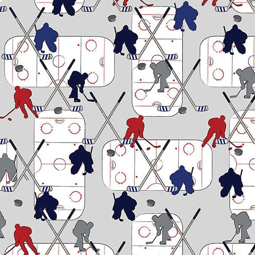 60"x60" Lil' Snuggle Kit- Hockey Fabrics GE Designs   