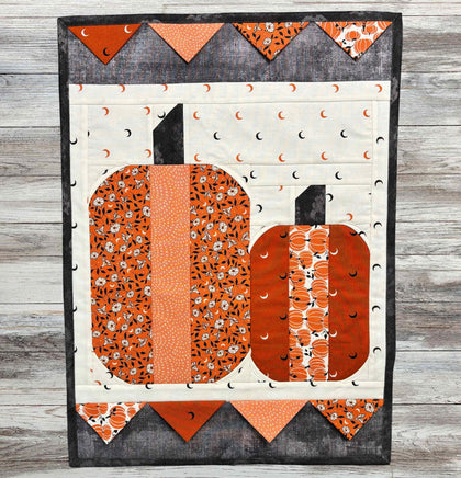 Fall Fellows Wall Quilt, a finished Quilt As You Go project