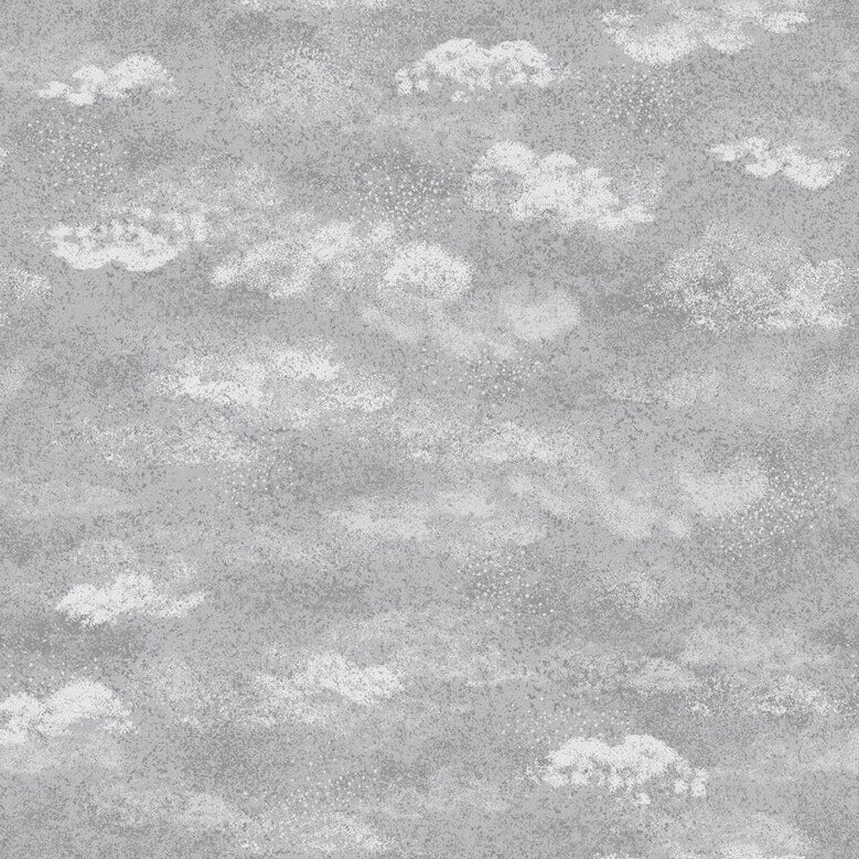 Lewis & Irene Dreams Grey 108" Wide Backing Fabric - D19 - 1 YARD Fabrics Lewis & Irene